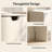 52" Slim Vertical Shoe Storage Cabinet with 3 Flip Drawers