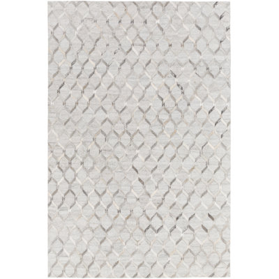 Yeats Cowhide Geometric Indoor Rug