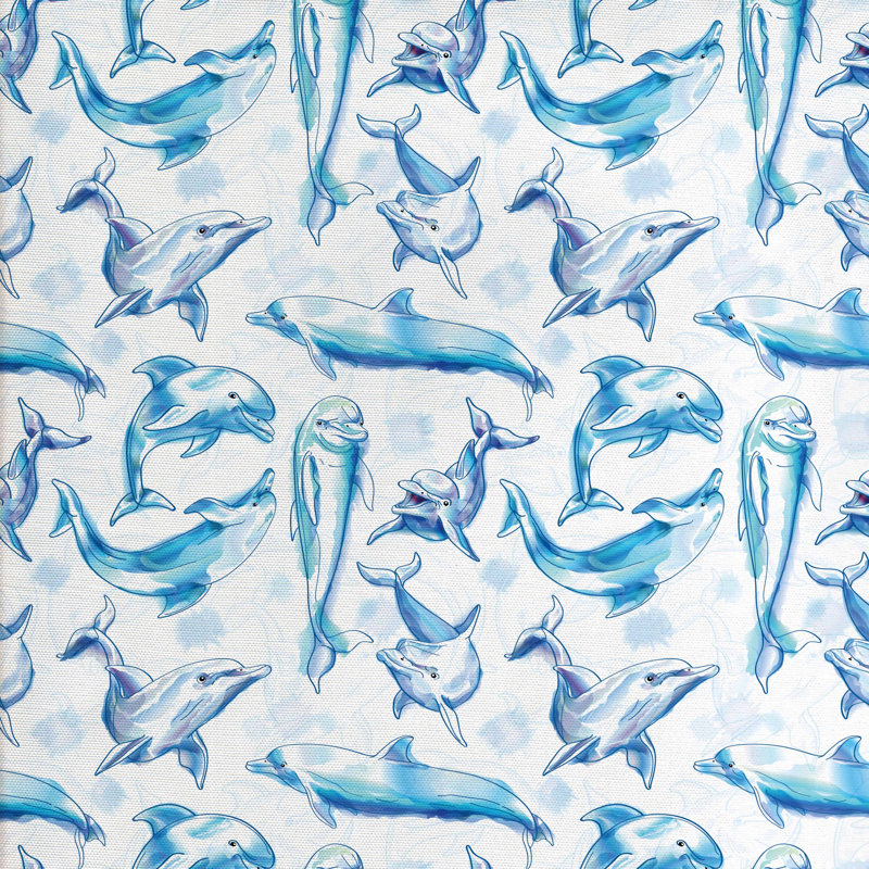 Tissu sea animaux, l 58 po x L 108 po