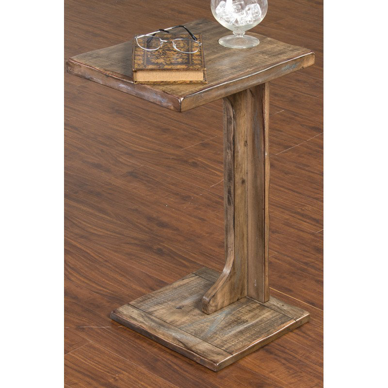 Hardin Solid Wood Top End Table, Beige