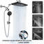 Combinaison luxueuse de pomme de douche double-112398644