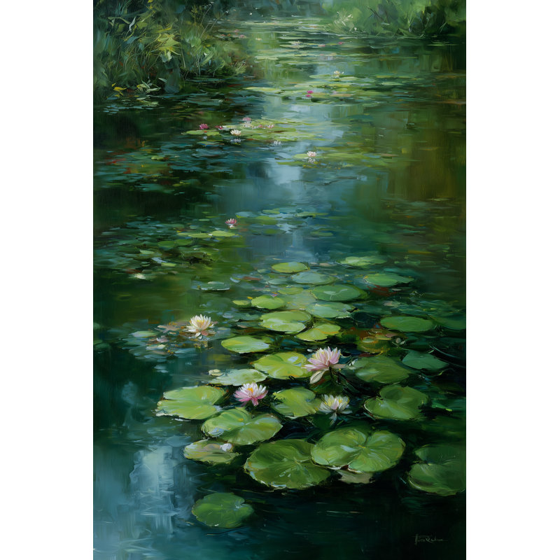 «Hidden Lily Creek», art mural sur toile tendue, H 24 po x l 16 po x P 1,5 po