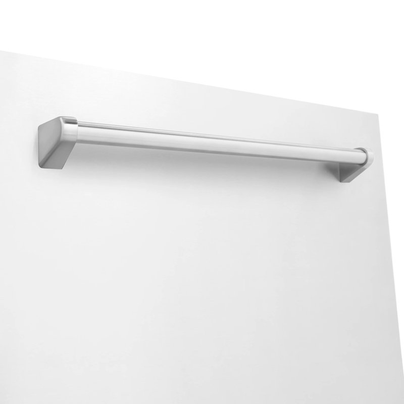 24" Monument Series 3rd Rack Top Touch Control Dishwasher with Stainless Steel Tub, White Matte