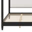 Lit plateforme à baldaquin élégant avec tête de lit tapissier et système de support à lattes en bois durable-126450300-126450303