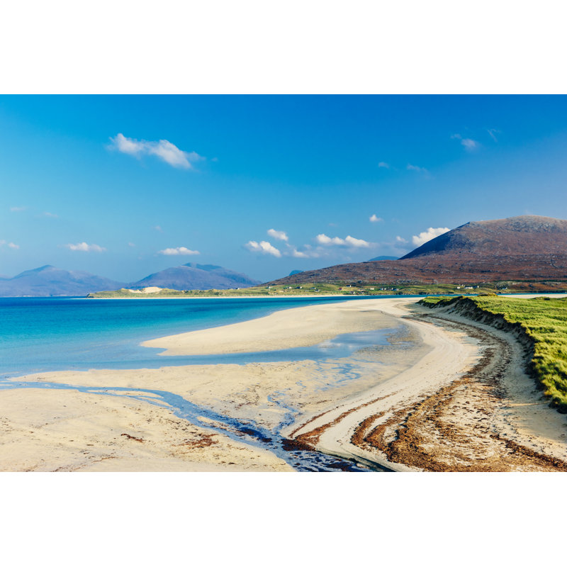 Luskentyre Beach Landscape Scotland by Lucentius - No Frame Print on Canvas, 51cm H x 76cm W