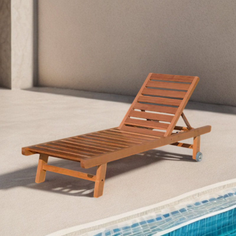 Chaise longue d'extérieur Moriceau Bubinga