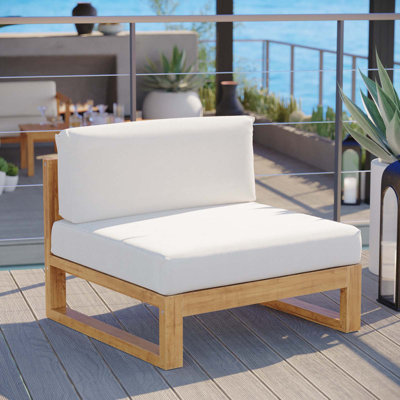 Chaise de patio en teck Upland