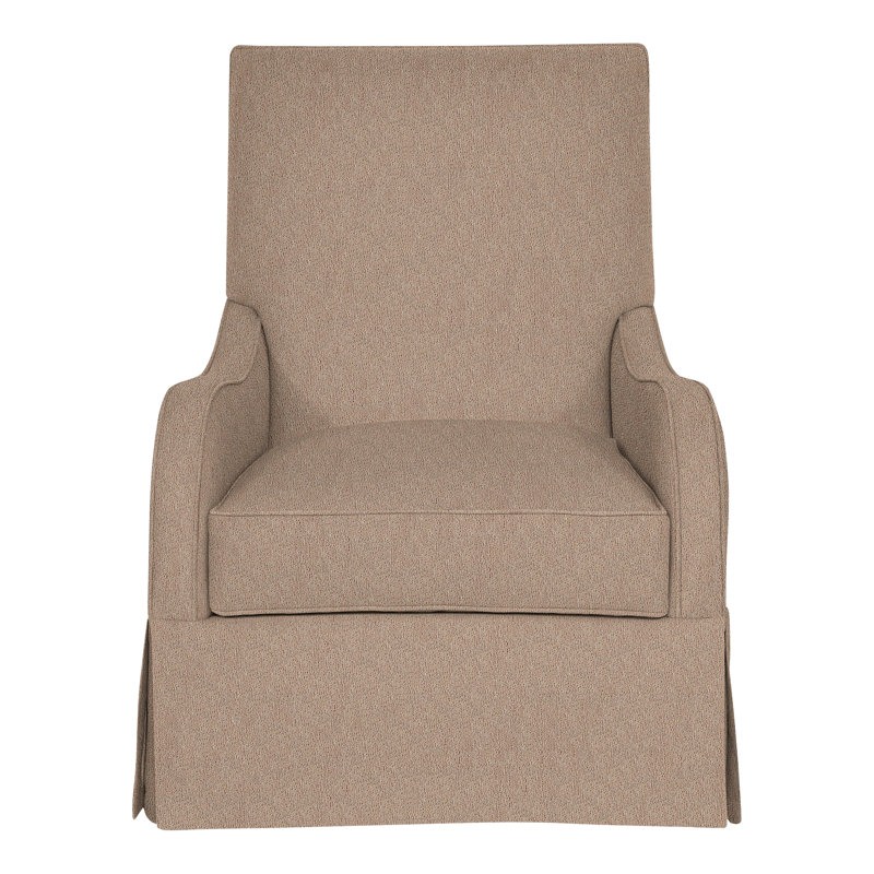 Zoe Slipcovered Armchair, Navada Mushroom