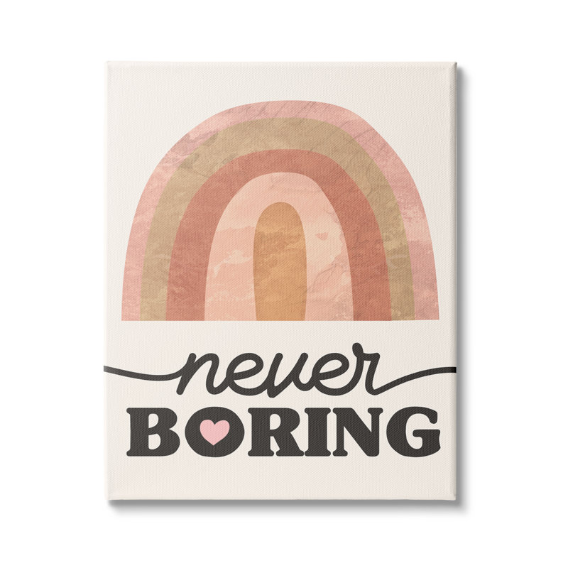 Illustration de plaque murale surdimensionnée, "Never Baraing Desert", cœur rose par Daphne Polselli, Toile tendue