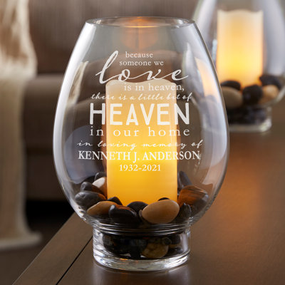 Hurricane de table en verre