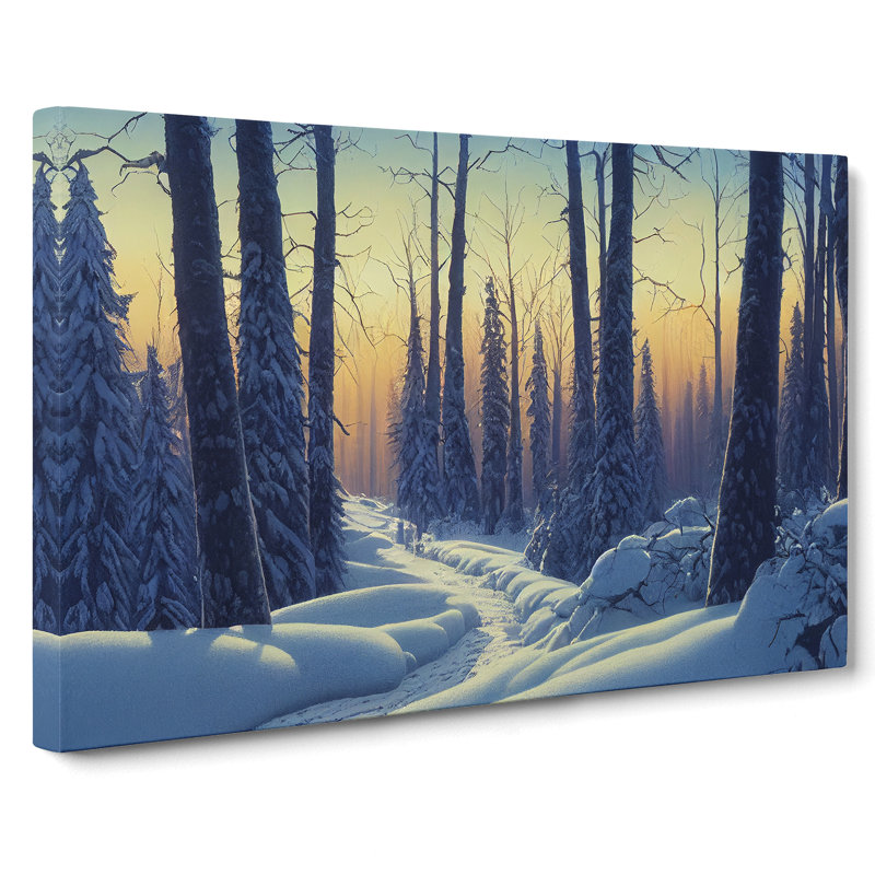 Gracious Winter Forest - Wrapped Canvas, 35cm H x 50cm W x 3cm D