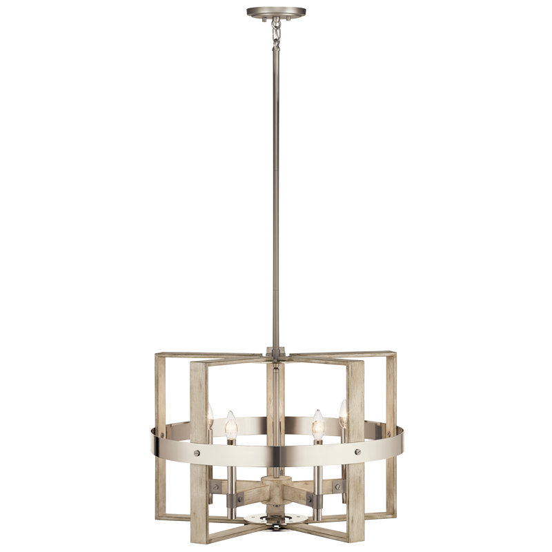 Peyton 5 - Light Dimmable Geometric Chandelier