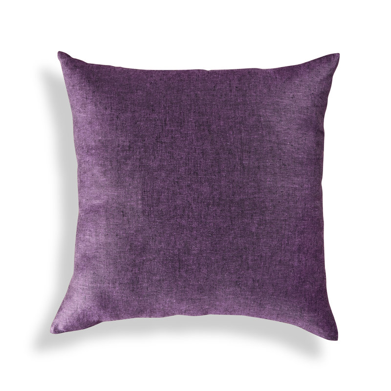 Montauk - 100% Pure Linen Pillow Cover, Grape