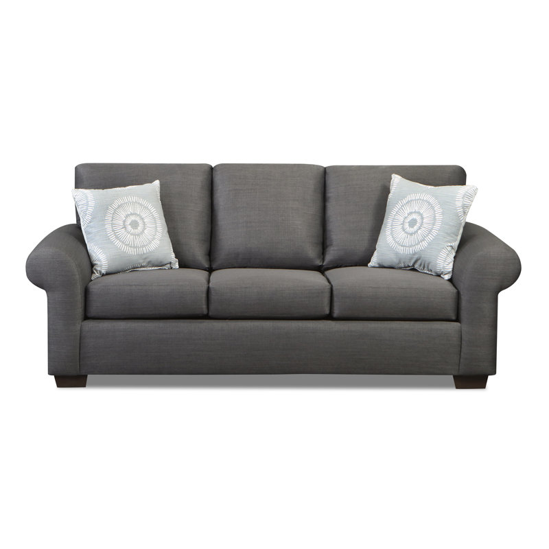 Thea 87" Sofa, Charcoal