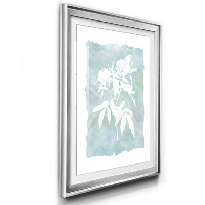 Silhouette Botanique III - Estampe botanique vintage, encadrée sous verre acrylique, décoration murale pour salon et salle à manger