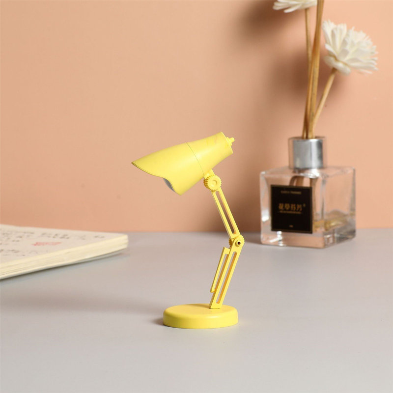 Mini lampe de bureau à DEL avec lampe de bureau, Yellow