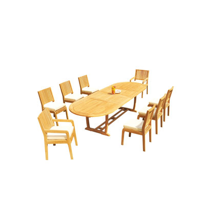 Mas Outdoor 7 - Piece Teak Dining Set