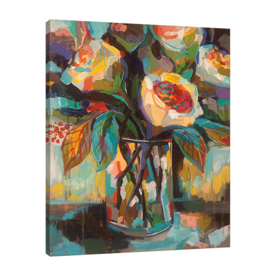 Vitrail floral par Jeanette Vertentes