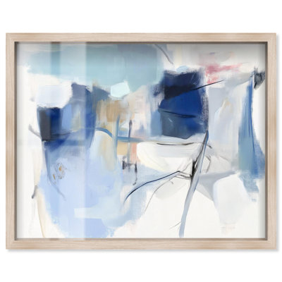 Winter Winter II Shadowbox imprimé sarcelle par Art Remedy