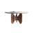 Sintered Stone Solid Wood Ash white and brown Dining Table-108190438