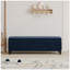 Banc de rangement pour repose-pieds d'intérieur avec compartiment caché, 51,25 po L, siège d'entrée rembourré, capacité de 300 lb pour le salon et la chambre à coucher