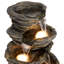 Seville Outdoor Weather Resistant Rock Fountain with Light-3371172