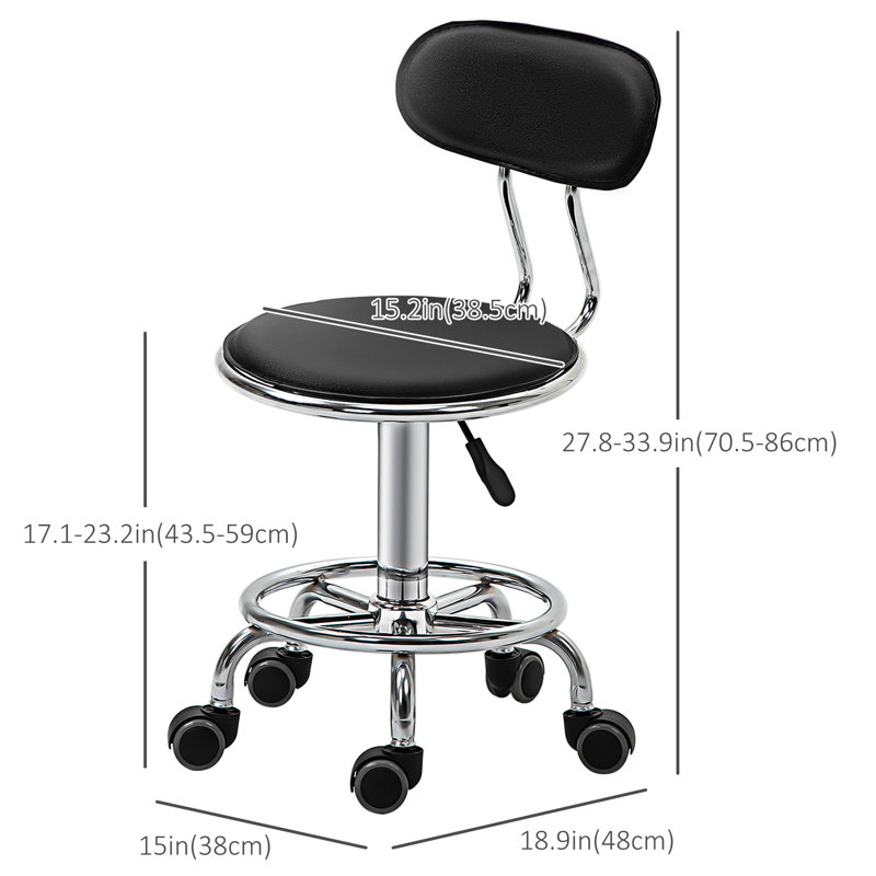 Tabouret à hauteur ajustable Mackler