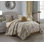 Ensemble d'édredon réversible en microfibre 6 pièces Amelia