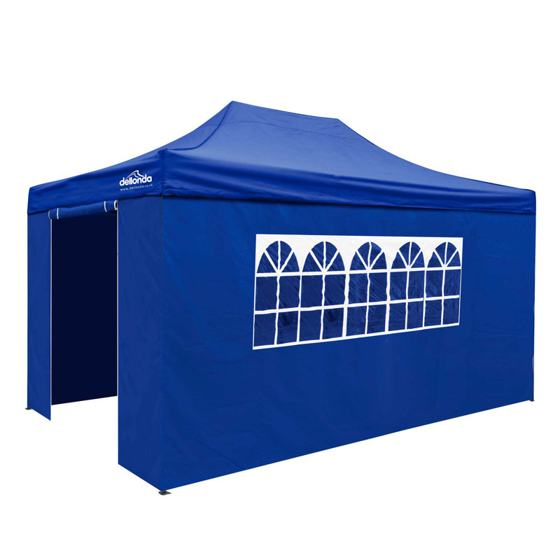 Premium 3m x 4.5m Steel Pop-Up Gazebo, Blue