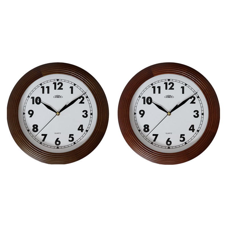 Monserrat Wood Wall Clock, Light Brown