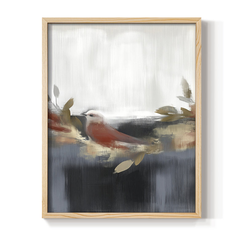 «Christmas Holiday Art CCXII», reproduction encadrée - bois massif, Naturel, H 11 po x l 9 po