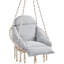 La chaise suspendue avec coussin Nordic Hygge Fabry peut supporter jusqu'à 264 lb.-395267960