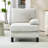 Modular Sectional Sofa With Cream Fabric