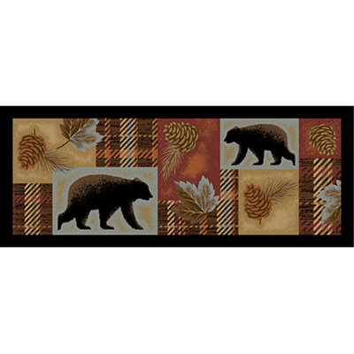 Garstang Floral Synthetic Non-Skid Kitchen Mat