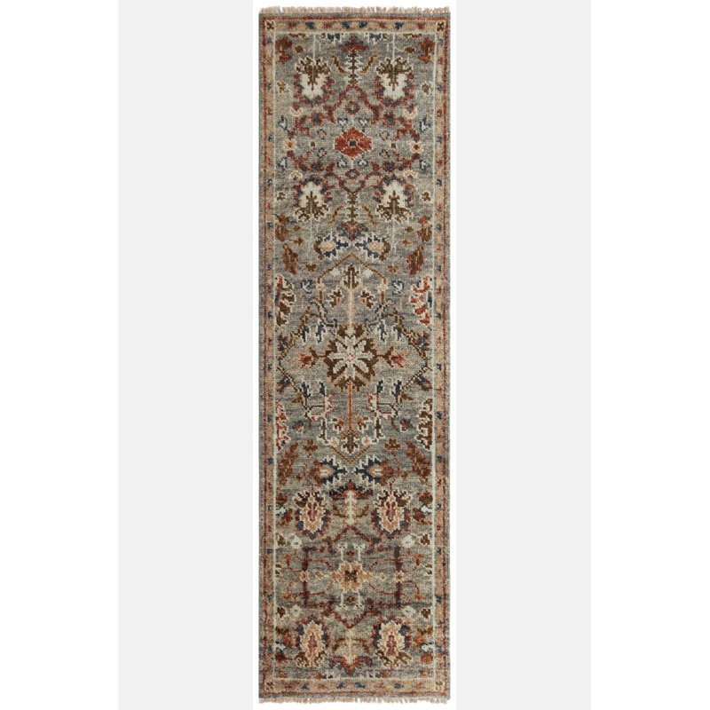 Oriental Area Rug in Gray