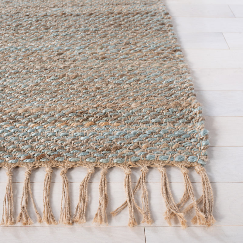 Natural Fiber Hand Woven Jute Rug, Square 6'