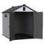 Remise extérieure pour outils 6 * 8 pi - Espace de rangement spacieux et imperméable 6 x 8 pi avec intérieur en plastique spacieux