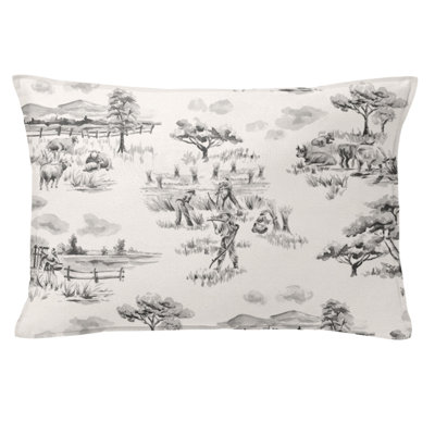 Housse et insert de coussin rectangulaire 100% coton 