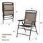 Fauteuil de patio pliant doré