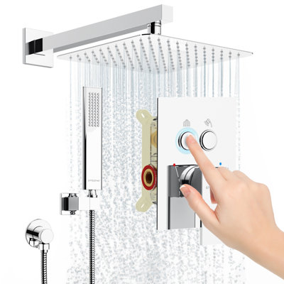 10inch Shower System With Push-button