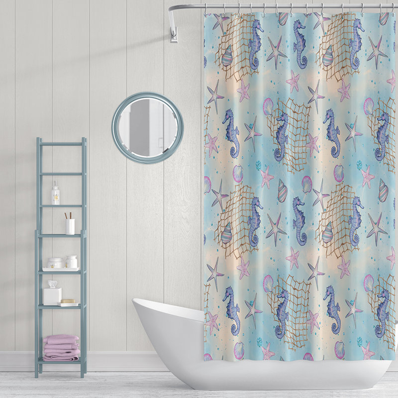 Smotherman Single Shower Curtain, 93" H x 70" W