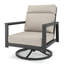 Chaise berçante d'extérieur en métal avec coussin Sunbrella Townsend-112596764-112342896