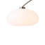 Lampe sur pied Morelli - 84 po, nickel satiné et noir, gradateur, base en V-88561504