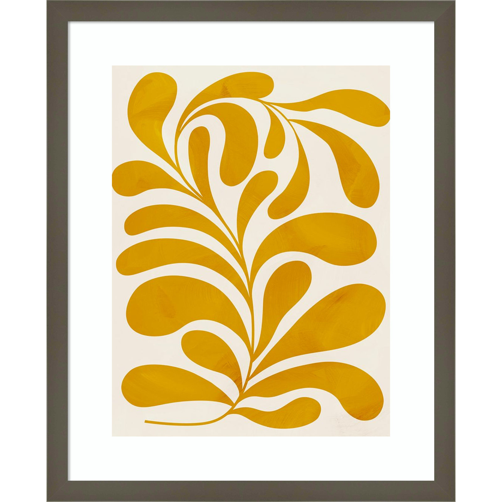 Goldenrod II by Grace Popp, Gray, 21" H x 17" W x 1" D