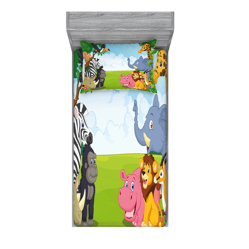 Ensemble de draps pour chambre d'enfant, Ensemble de draps pour lit simple avec drap-housse