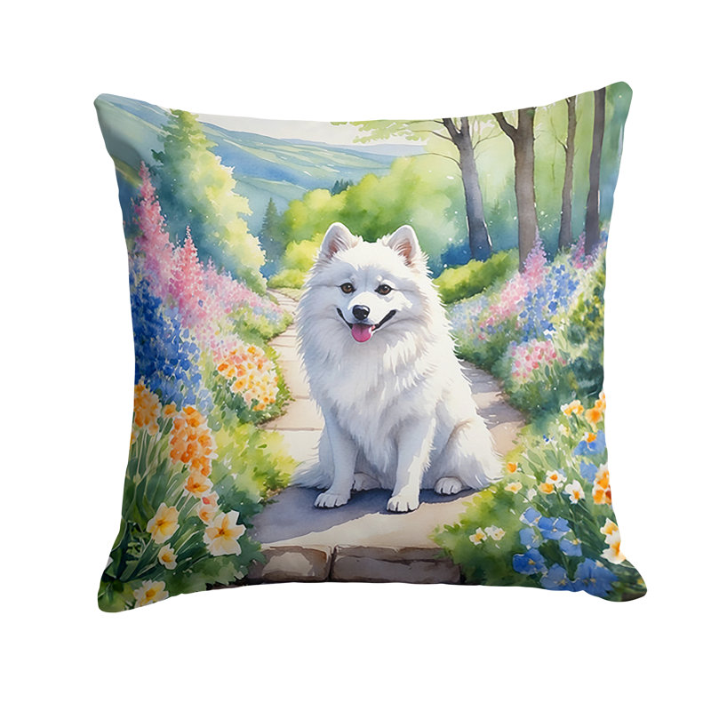 Coussin décoratif intérieur / extérieur Spring Path, H 18 po x l 18 po