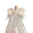 White 12'' Wood Lighted Tree Topper