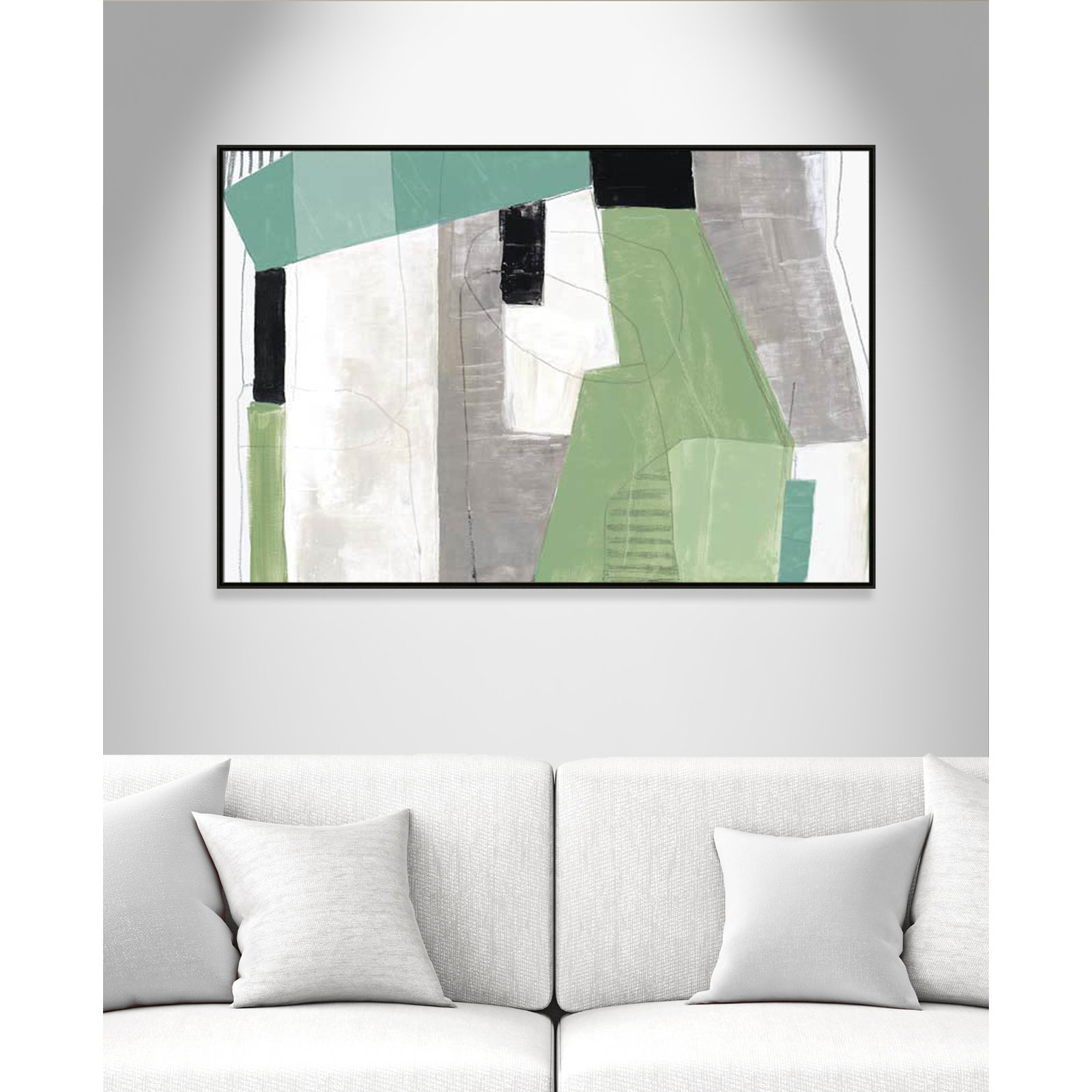 Evergreen Essence by Tom Reeves, No Mat, Espresso Floater Frame - Fine Art Canvas Print, 41.5" H x 61.5" W x 2" D