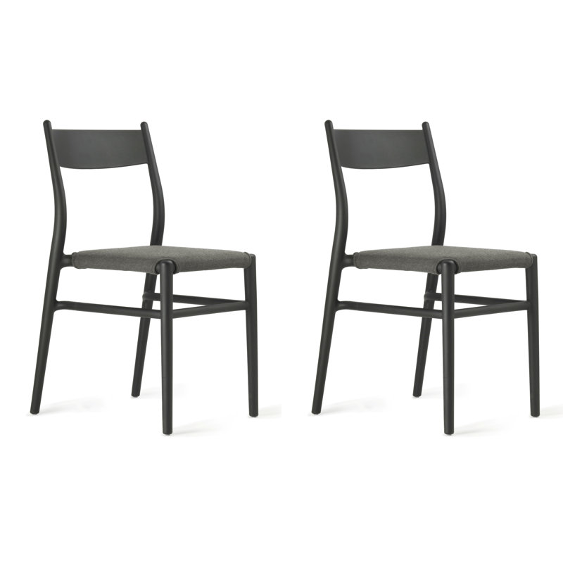Joi 36 Outdoor & Indoor Dining Chair, Black, Coffee