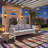 73 Inch All-Weather Aluminum Patio Sofa, 3 Seat Outdoor Couch With Thick Cushions And Durable Frame-394653340-394653339